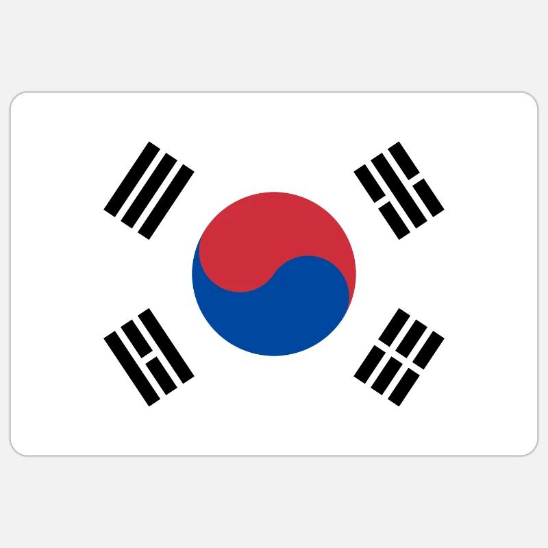 Affiche de Corée du Sud 90x60cm Sticker taille S (10 x 10 cm)