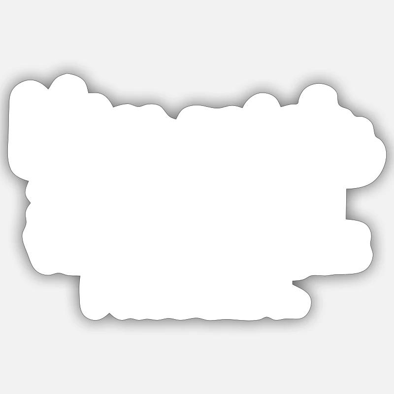 Küss mich, ich bin ein verzaubertes Problem. :* Sticker Größe S (10 x 10 cm)