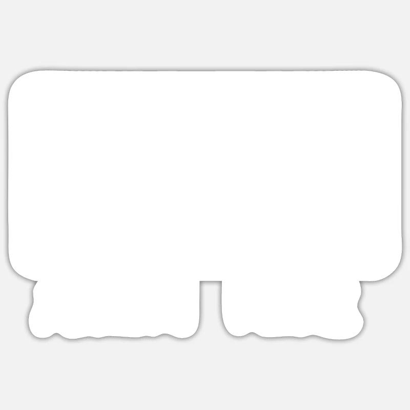 Metal Fork - Sticker size S (10 x 10 cm) - white matte