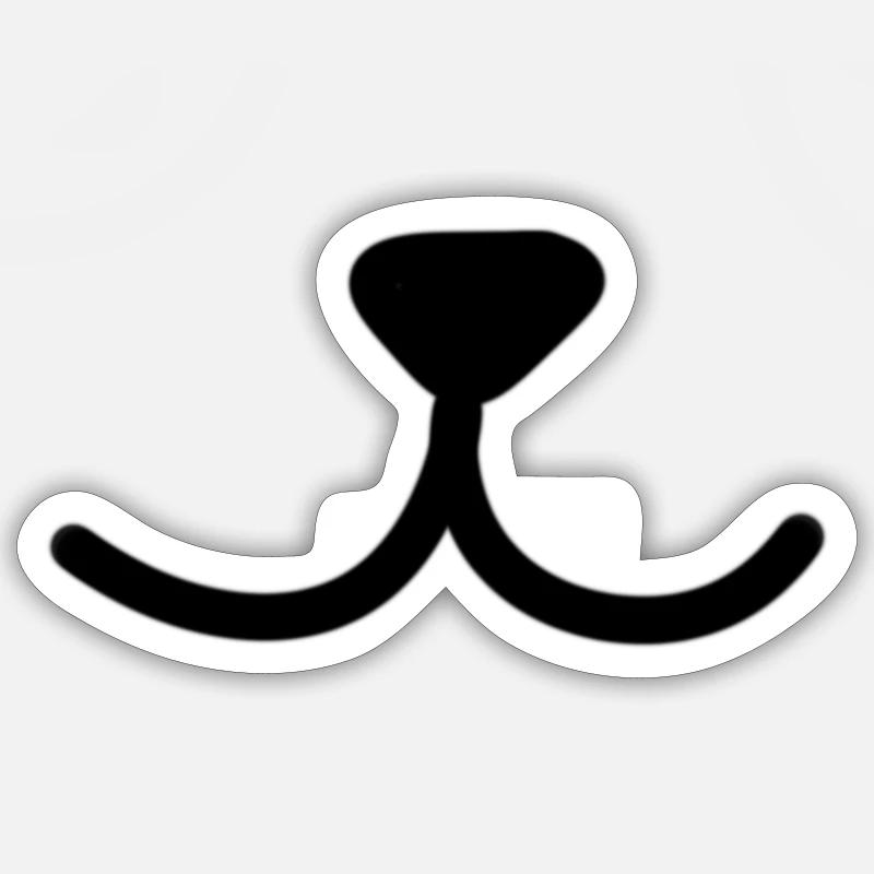 Tier Nase Sticker Größe S (10 x 10 cm)