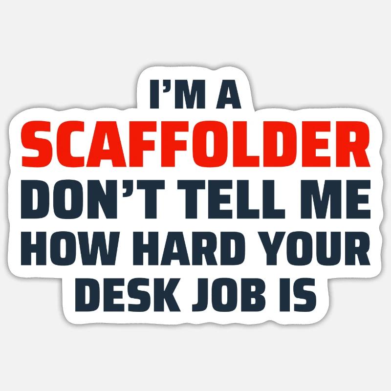 Plate-forme d’échafaudage constructeur d’échafaudage d’échafaudage d’échafaudage Sticker taille S (10 x 10 cm)