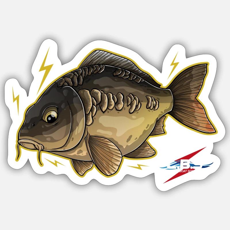 Conception de carpe LBS Sticker taille S (10 x 10 cm)