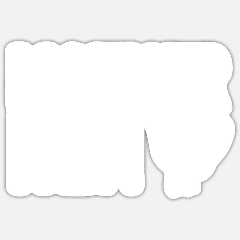 Mutter Henne - Sticker Größe S (10 x 10 cm) - Mattweiß
