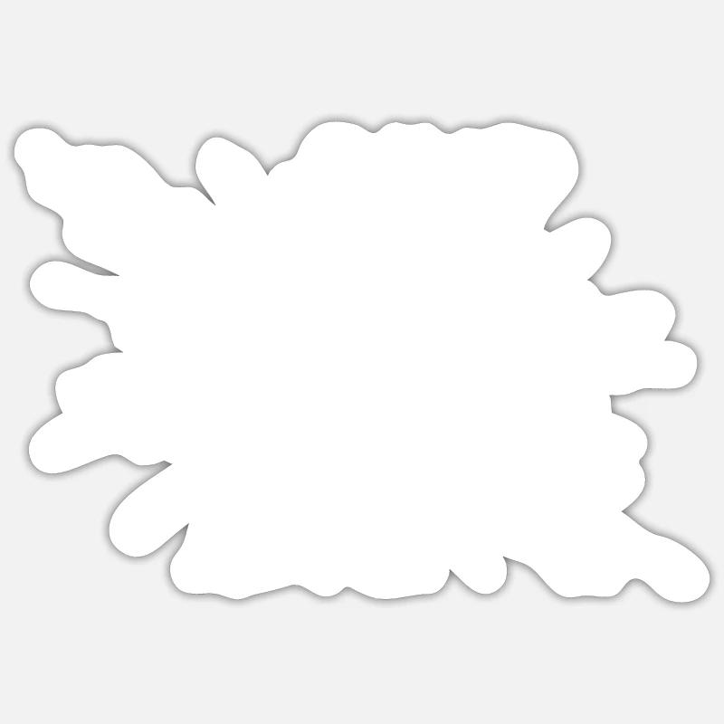 Vector Splash Explosion - Sticker Größe S (10 x 10 cm) - Mattweiß