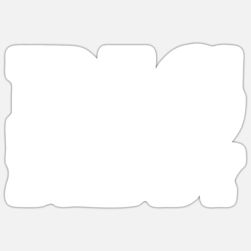 BIG DADDY - Sticker taille S (10 x 10 cm) - blanc mat