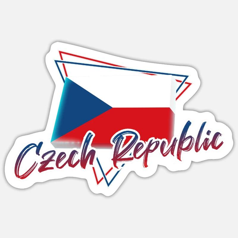Czech Republic - Sticker size S (10 x 10 cm) - white matte