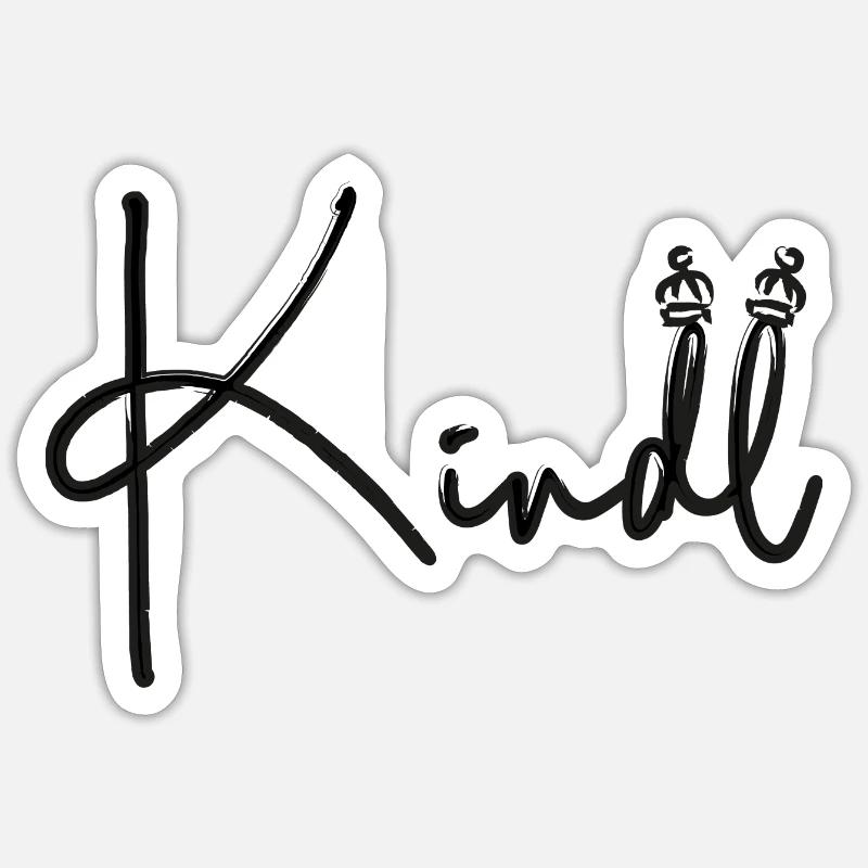 Münchner Kindl - Sticker Größe S (10 x 10 cm) - Mattweiß