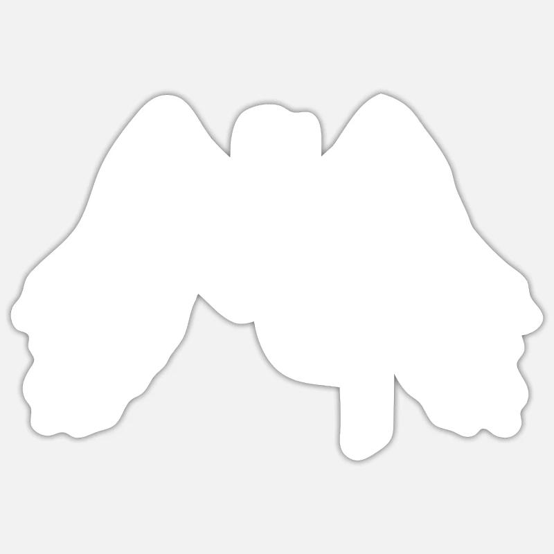 Which One Will Guide Me Today Angel Demon Devil Sticker size S (10 x 10 cm)