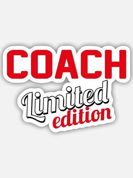 COACH LIMITED EDITION - Sticker taille S (10 x 10 cm) - blanc mat