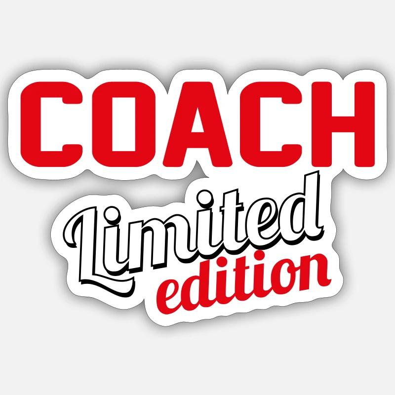 COACH LIMITED EDITION - Sticker taille S (10 x 10 cm) - blanc mat