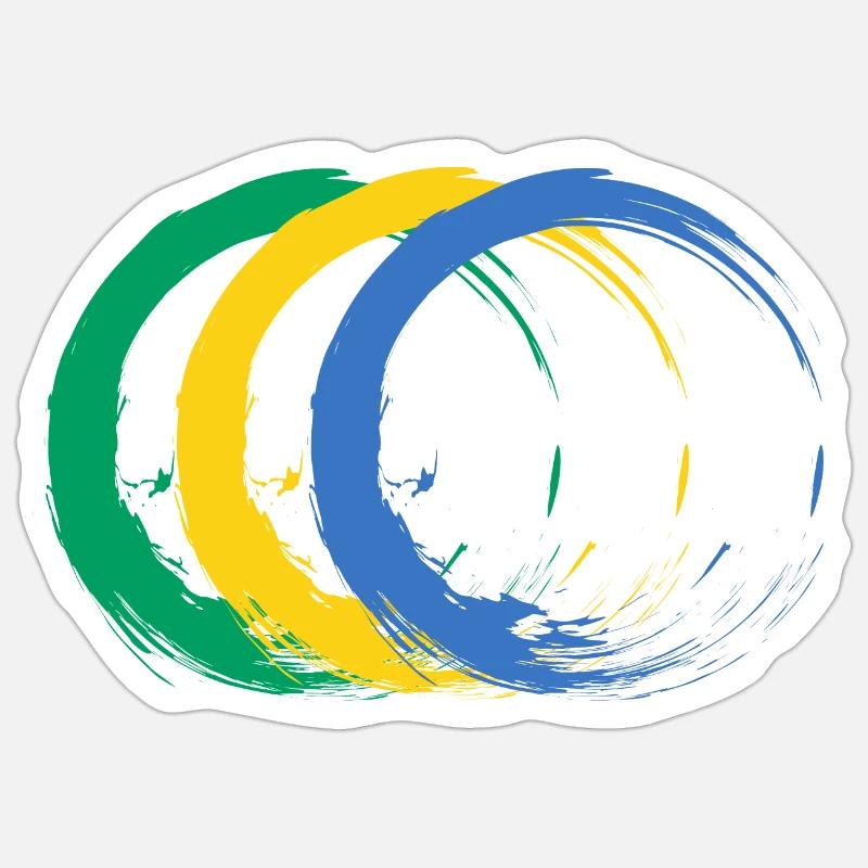 Gabon - Sticker size S (10 x 10 cm) - white matte