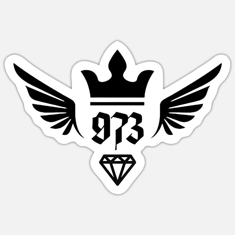 DOM TOM design 1 (973 Guyane) Sticker taille S (10 x 10 cm)