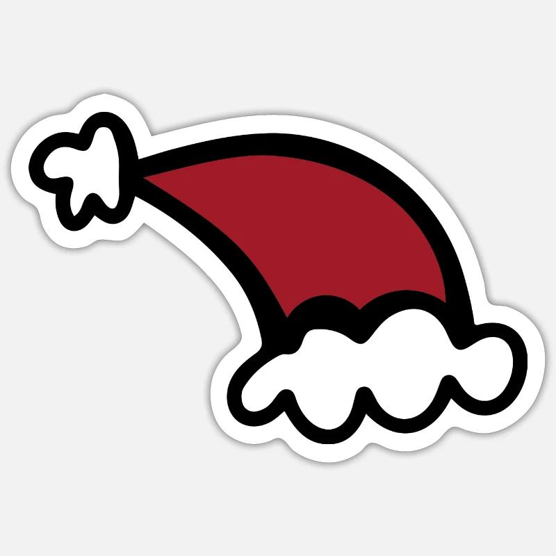 Noël - Sticker taille S (10 x 10 cm) - blanc mat