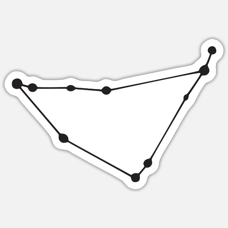 Steinbock - Sticker Größe S (10 x 10 cm) - Mattweiß