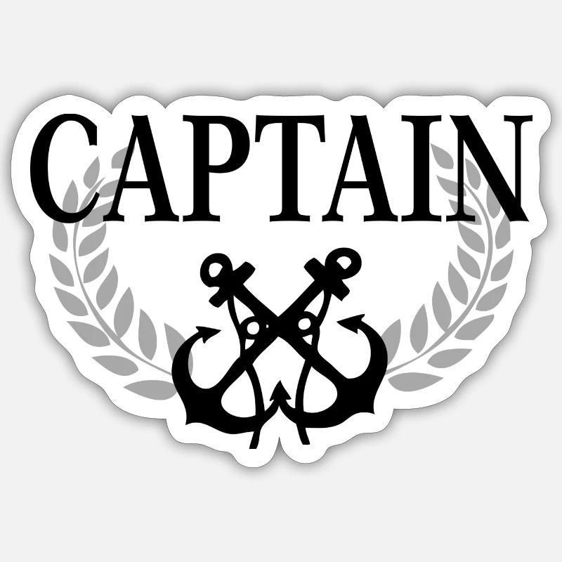 Captain Sticker size S (10 x 10 cm)