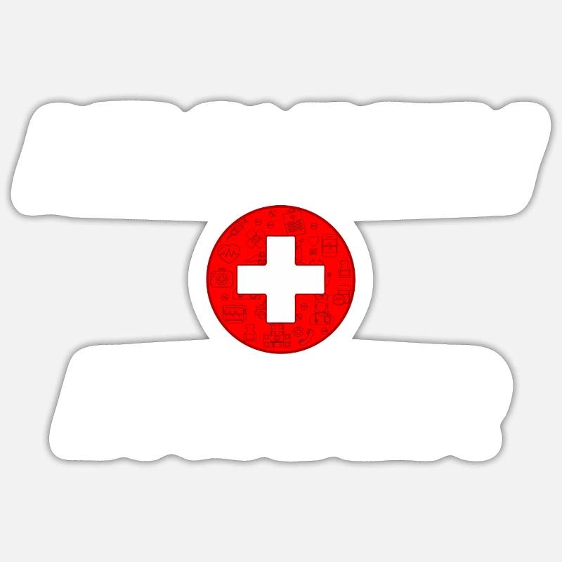 Krankenbruder Krankenpfleger Pfleger Sticker Größe S (10 x 10 cm)