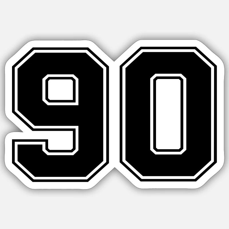 90 Sticker size S (10 x 10 cm)