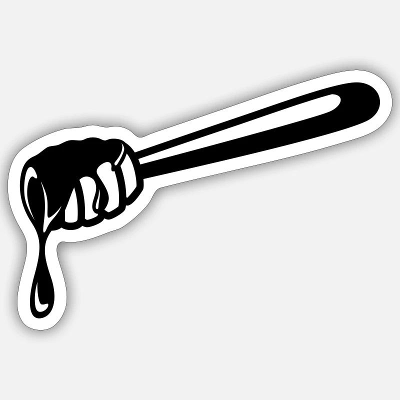 Stick chisel symbol beekeeper Sticker size S (10 x 10 cm)