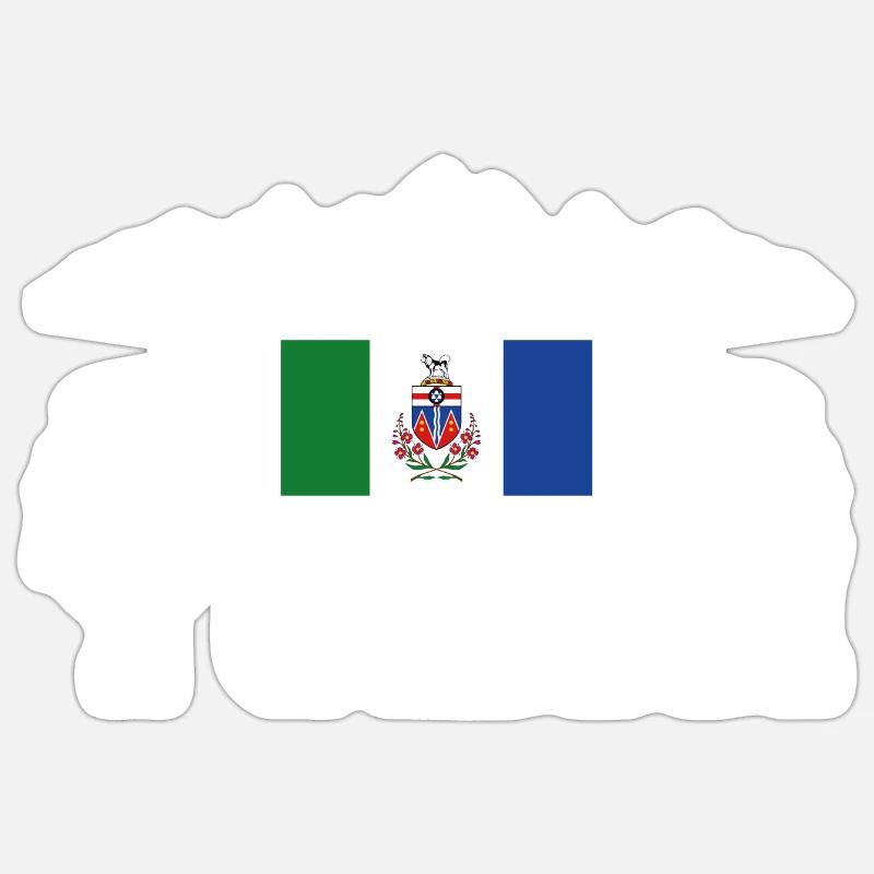 Yukon - Sticker taille S (10 x 10 cm) - blanc mat