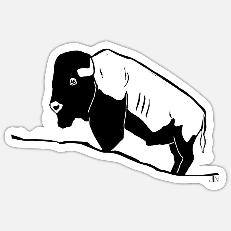 Bison Sticker Größe S (10 x 10 cm)