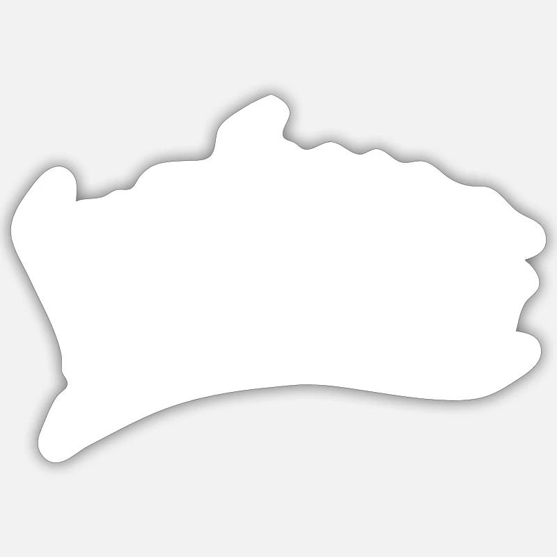 hater haters hass enemy hate enemy shirt cap on Sticker size S (10 x 10 cm)