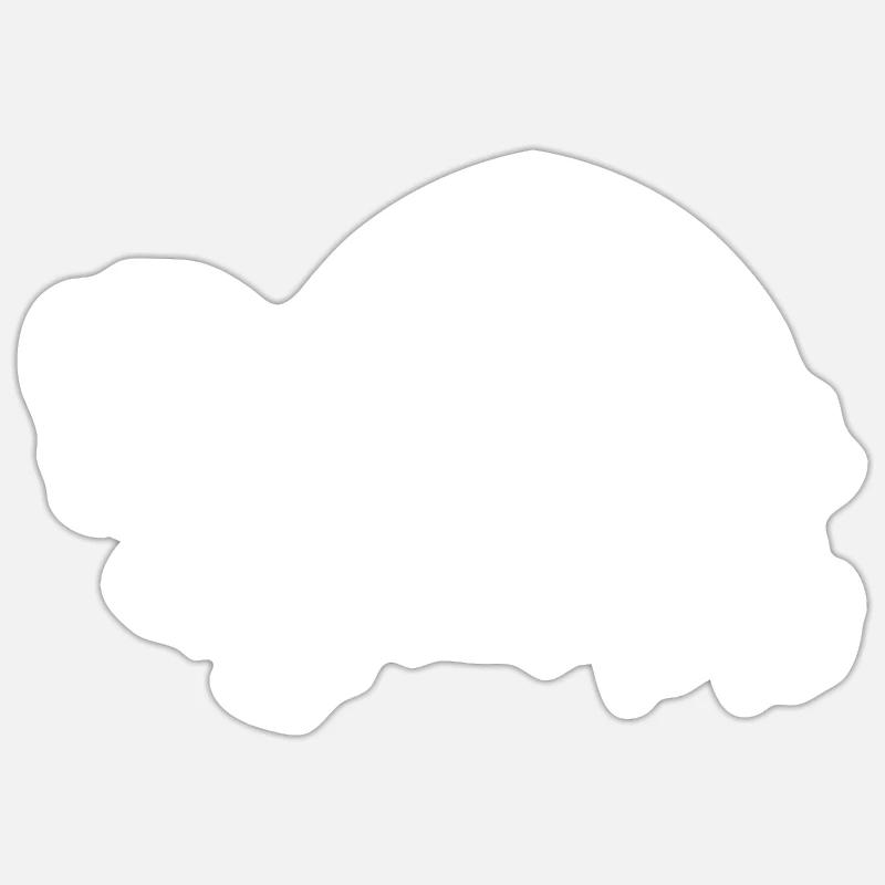 Meme Turtle Ahegao - Sticker size S (10 x 10 cm) - white matte