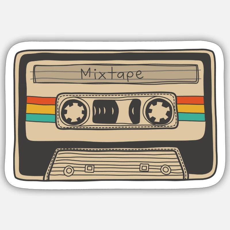 Mixtape Sticker Größe S (10 x 10 cm)