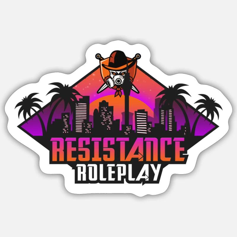 Résistance - Sticker taille S (10 x 10 cm) - blanc mat
