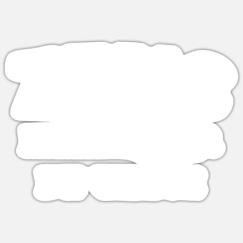 ZEUS le taulier de Grèce - Sticker taille S (10 x 10 cm) - blanc mat
