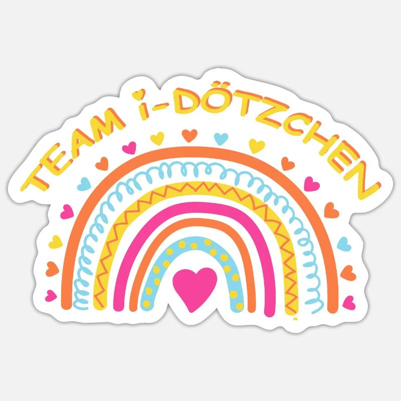 i-dötzchen Einschulung idötzchen Schulbeginn 1.Tag Sticker Größe S (10 x 10 cm)