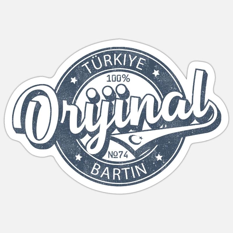 Bartine - Sticker taille S (10 x 10 cm) - blanc mat