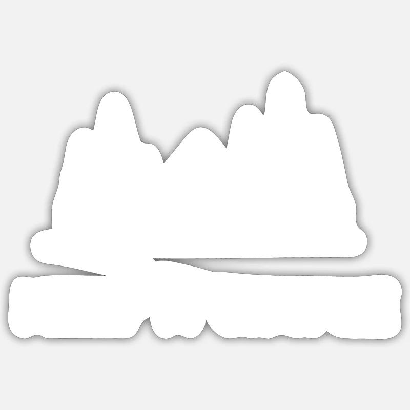 Keep it simple - Sticker Größe S (10 x 10 cm) - Mattweiß