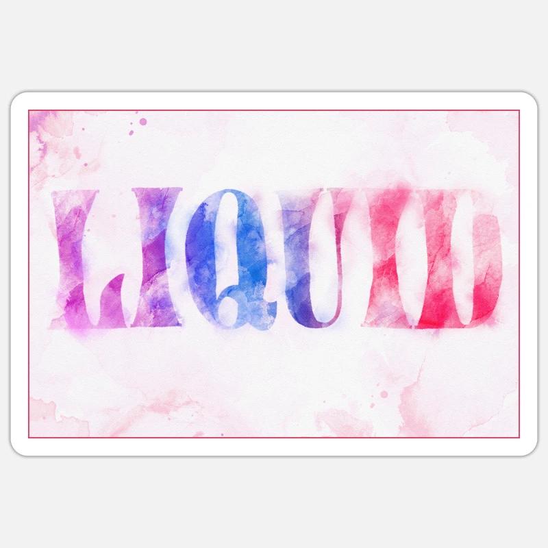 Liquid Sticker size S (10 x 10 cm)