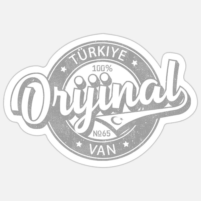 Van - Sticker Größe S (10 x 10 cm) - Mattweiß