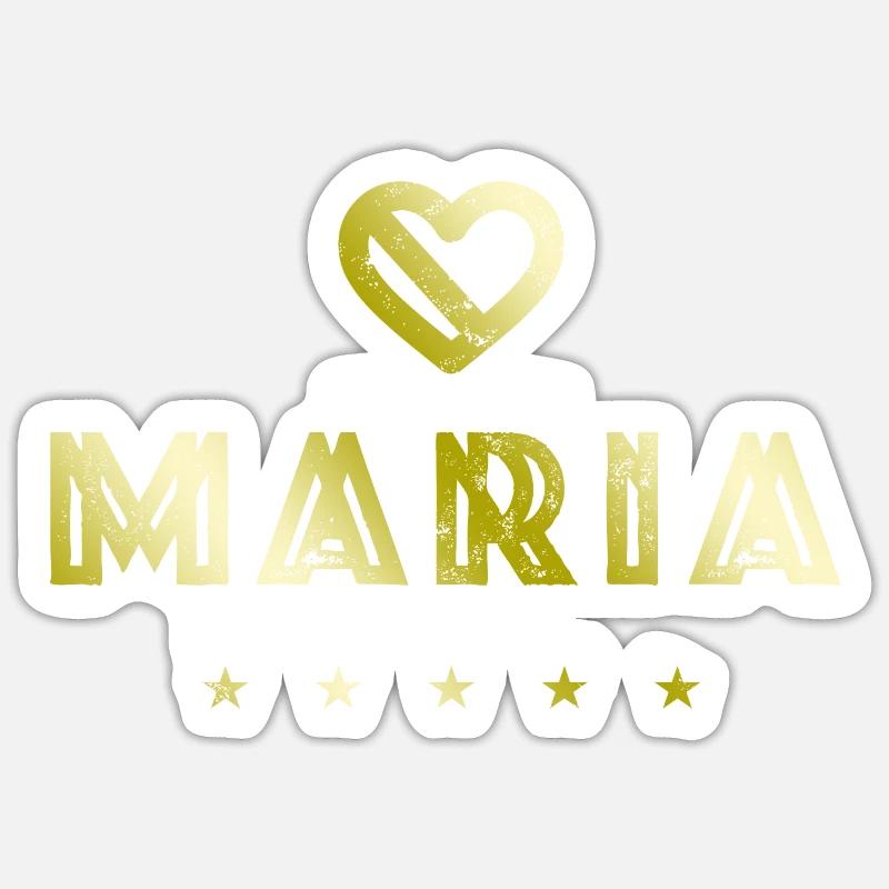 Maria Herz - Sticker size S (10 x 10 cm) - white matte