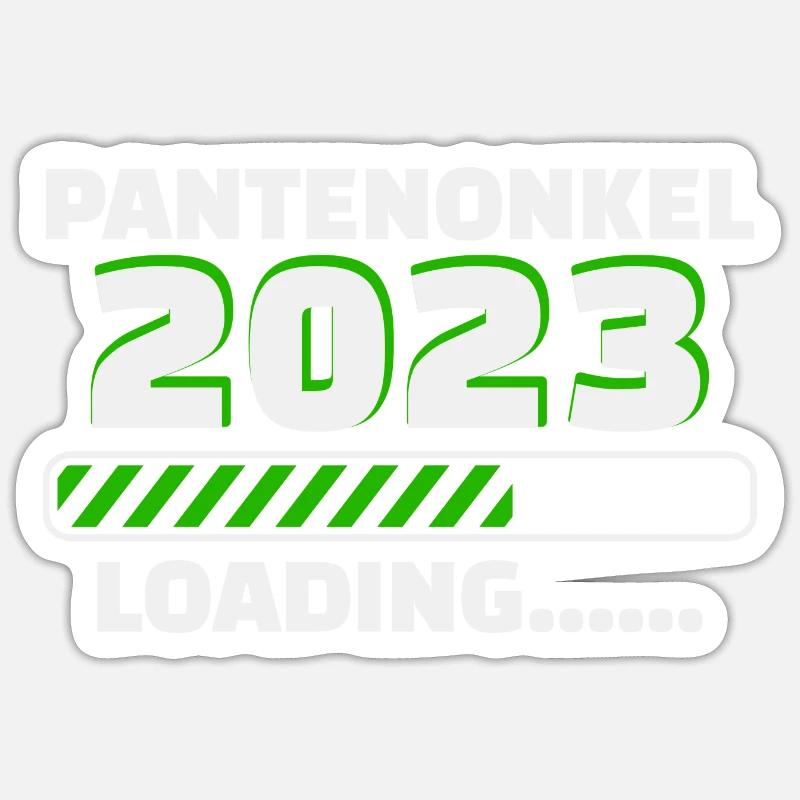 Patenonkel 2023 Loading Taufpate Sticker Größe S (10 x 10 cm)