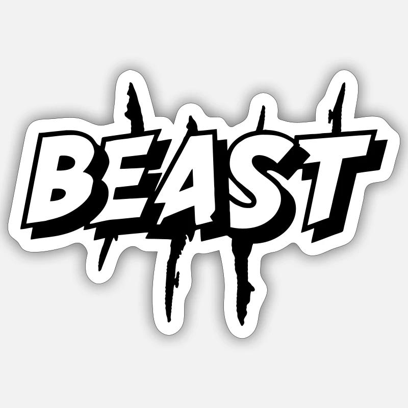 Beast Mode Sticker Größe S (10 x 10 cm)