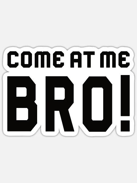 Komm zu mir, Bruder! - Sticker Größe S (10 x 10 cm) - Mattweiß
