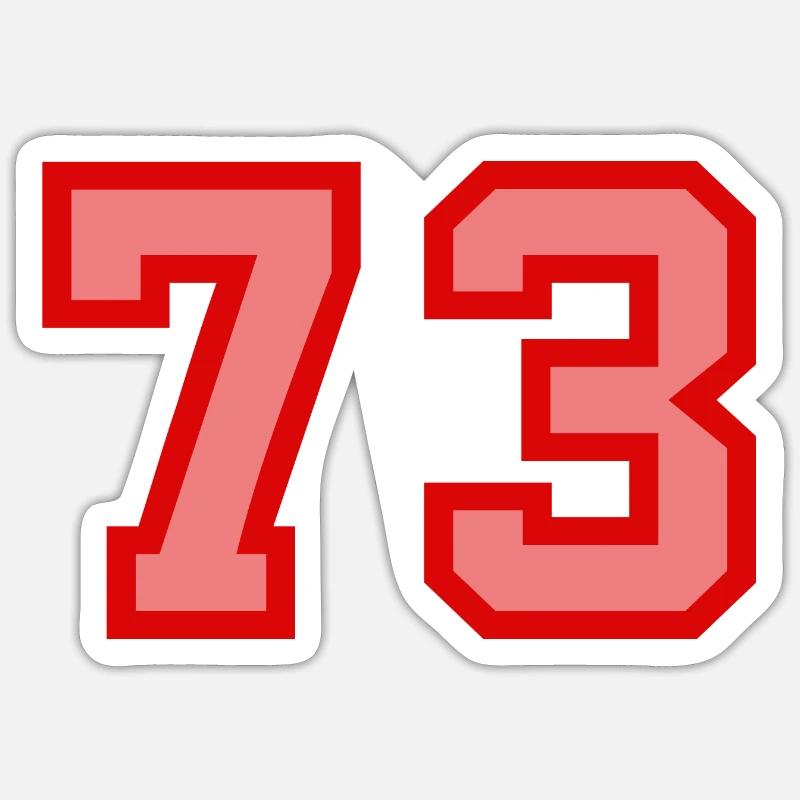Cool Retro Retrostyle Jersey Number Back Number - Sticker size S (10 x 10 cm) - white matte