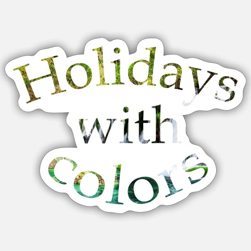 vacances Sticker taille S (10 x 10 cm)