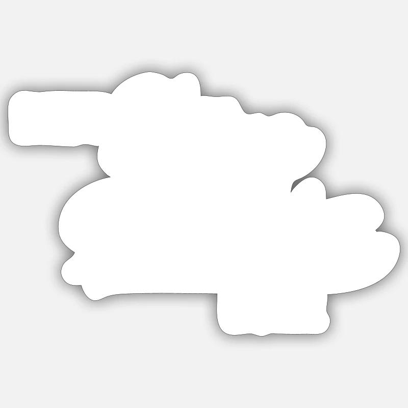 Ski instructor - Sticker size S (10 x 10 cm) - white matte