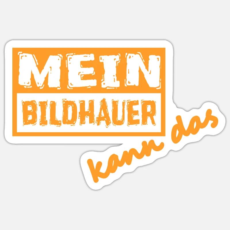 Bildhauer Sticker Größe S (10 x 10 cm)