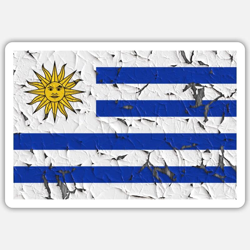 Uruguay - Sticker size S (10 x 10 cm) - white matte