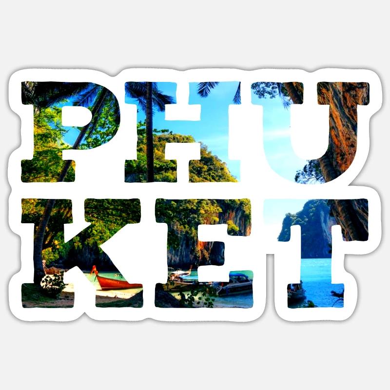 Phuket Sticker taille S (10 x 10 cm)