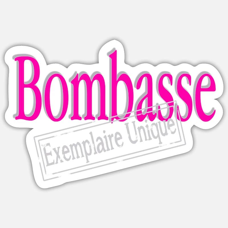 Bombasse unique example Sticker size S (10 x 10 cm)