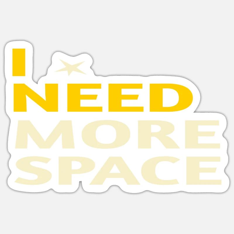 Espaces libres - Dicton ironique - Sticker taille S (10 x 10 cm) - blanc mat