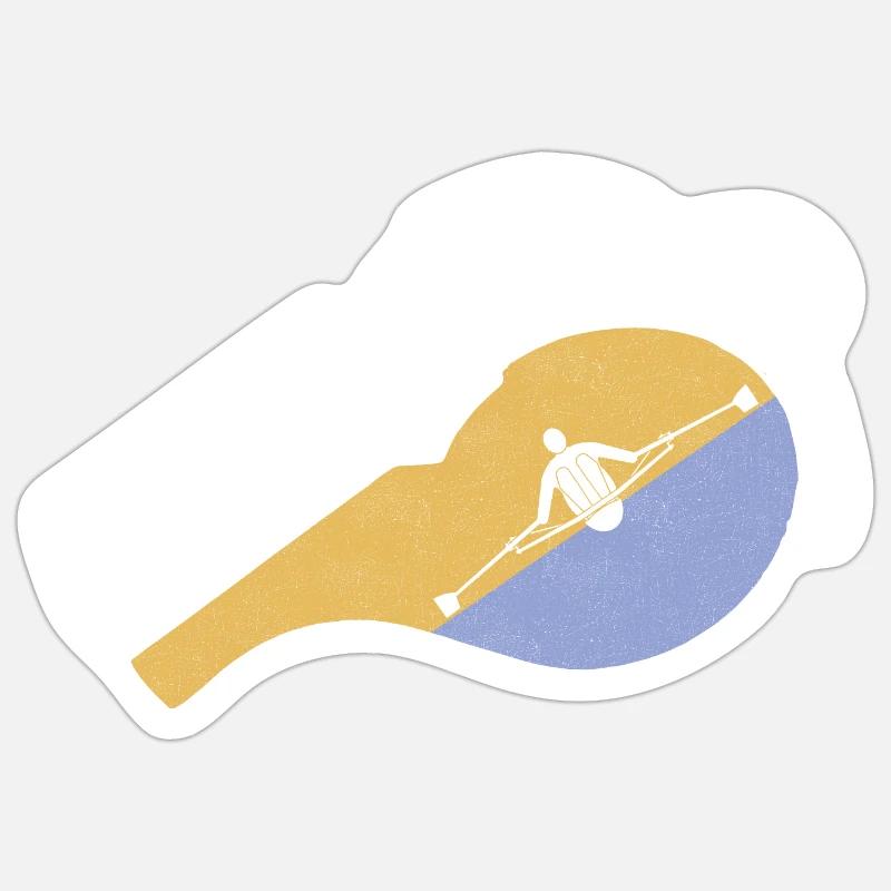 Row - Sticker size S (10 x 10 cm) - white matte