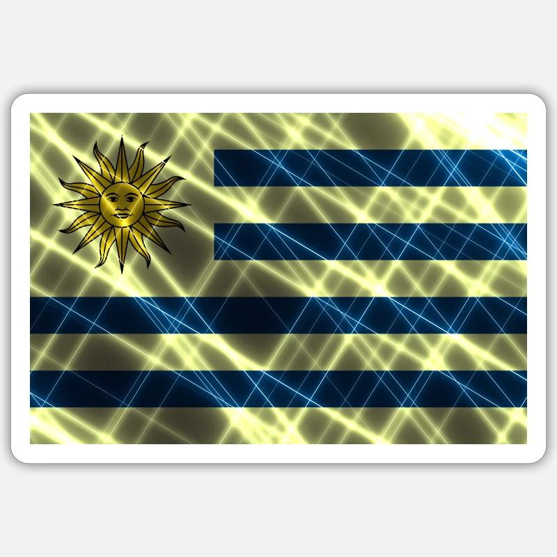 Uruguay - Sticker Größe S (10 x 10 cm) - Mattweiß