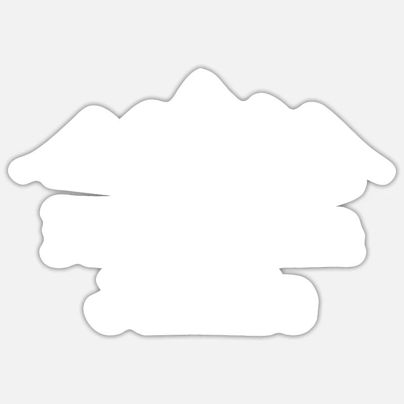 mountain junkie - Sticker Größe S (10 x 10 cm) - Mattweiß