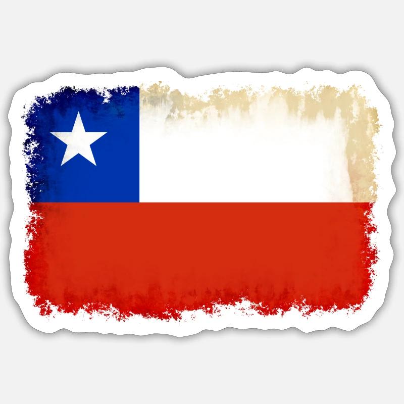 Chili - Sticker taille S (10 x 10 cm) - blanc mat